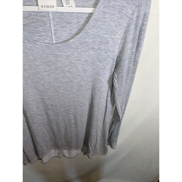 Kenar Casual Tunic Women’s Size Medium Gray Long Sleeve Round Neck - Picture 7 of 12